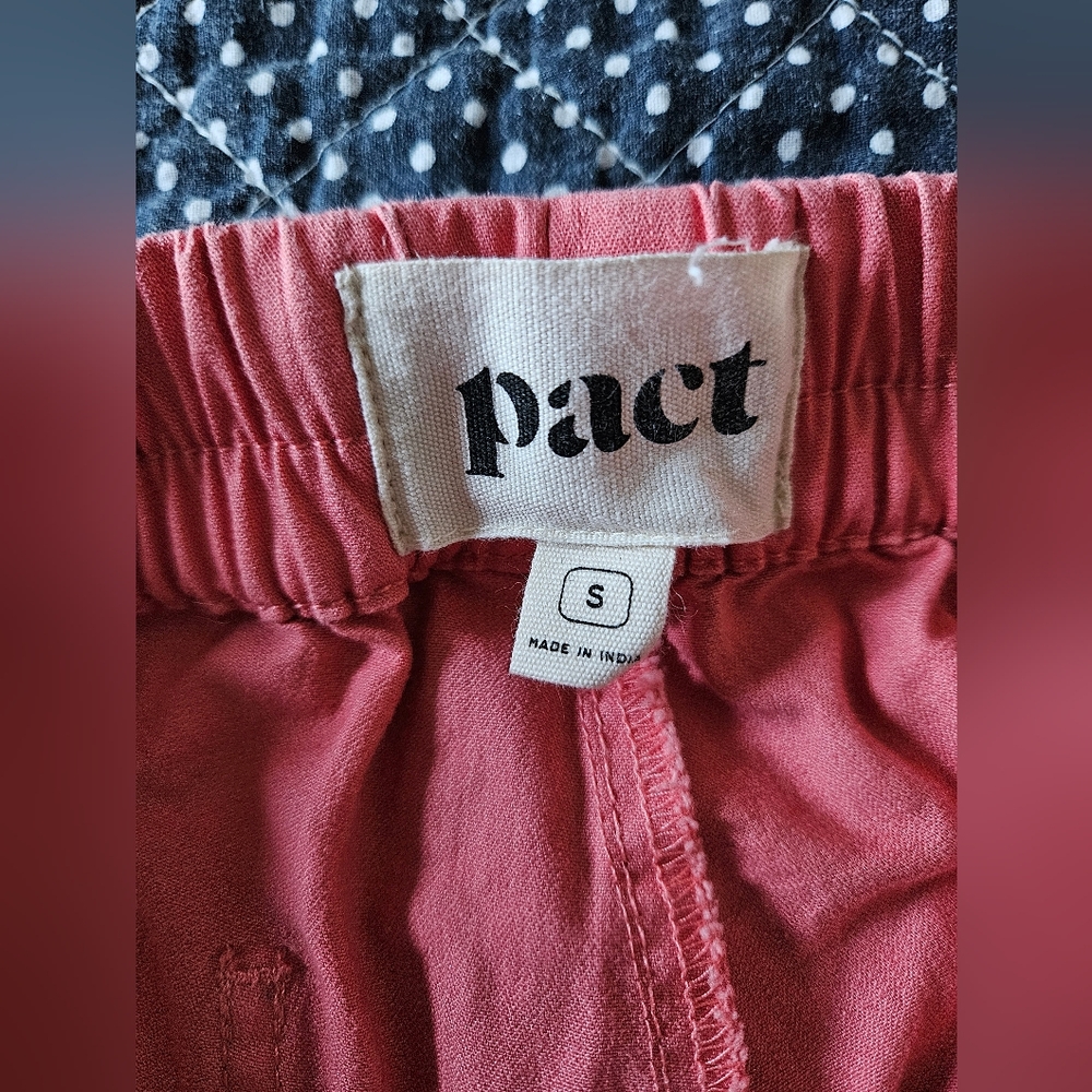 Pact Organic Cotton Drawstring Shorts Sz Small - Picture 3 of 5